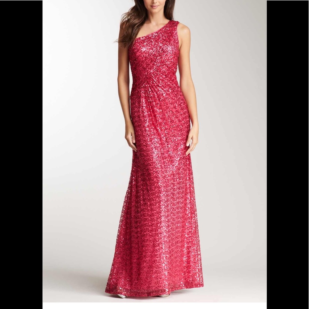 NWT LaFemme Pink Evening Gown 12